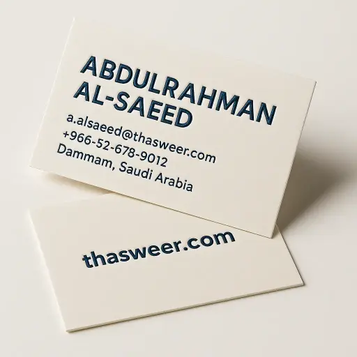 Raised Ink (Thermography) Business Cards